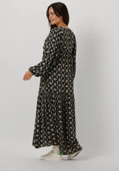 groene by-bar maxi jurk hayley baski dress