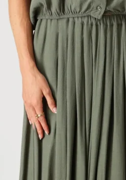 groene by-bar maxirok linde skirt