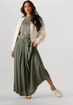 groene by-bar maxirok linde skirt