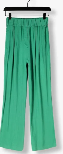 groene by-bar wijde broek benji dobby pant