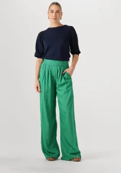 groene by-bar wijde broek benji dobby pant