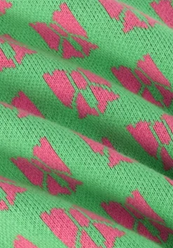 groene call me frankie trui bow knitted t-shirt