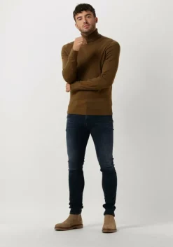 groene calvin klein coltrui merino turtle neck