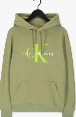 groene calvin klein sweater seasonal monogram regular