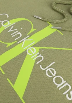 groene calvin klein sweater seasonal monogram regular