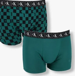 groene calvin klein underwear boxershort 2pk trunk