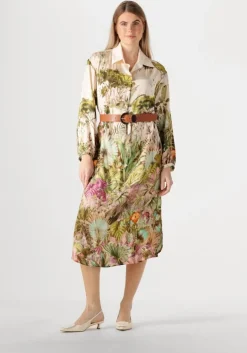 groene caroline biss midi jurk 1161