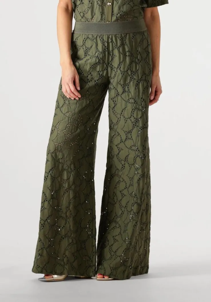 groene caroline biss wijde broek 1550