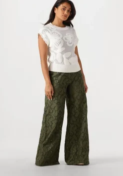 groene caroline biss wijde broek 1550