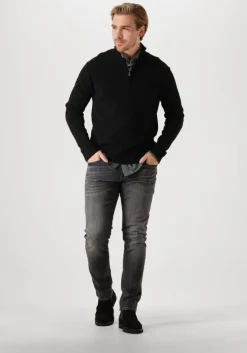 groene cast iron casual overhemd long sleeve shirt cf tec tone interlock jersey