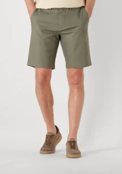 groene cast iron korte broek riser shorts comfort stretch