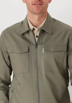 groene cast iron overshirt long sleeve shirt overshirt regular fit