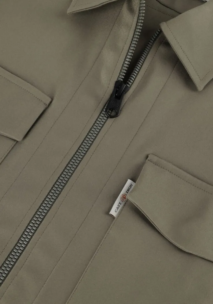 groene cast iron overshirt long sleeve shirt overshirt regular fit