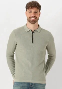 groene cast iron polo long sleeve polo cotton modal