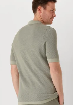 groene cast iron polo short sleeve polo regular fit cotton modal