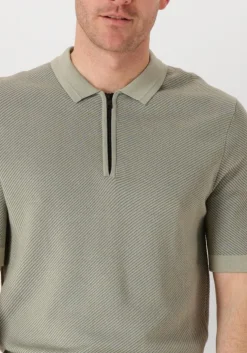 groene cast iron polo short sleeve polo regular fit cotton modal