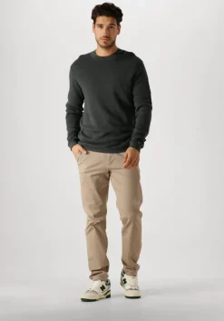 groene cast iron trui mock neck cotton modal