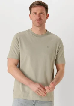 groene cast iron t-shirt short sleeve r-neck regular fit interlock