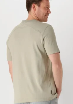 groene cast iron t-shirt short sleeve r-neck regular fit interlock