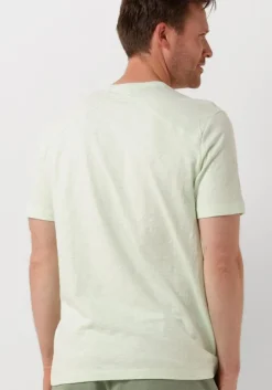 groene cast iron t-shirt short sleeve r-neck regular fit cotton slub
