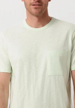 groene cast iron t-shirt short sleeve r-neck regular fit cotton slub