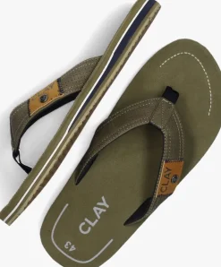 groene clay slippers clay001