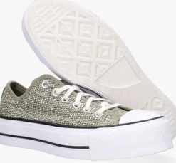 groene converse lage sneakers chuck taylor all star lift ox