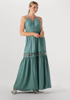 groene copenhagen muse maxi jurk cm asleah dress