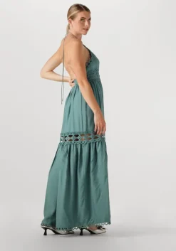 groene copenhagen muse maxi jurk cm asleah dress
