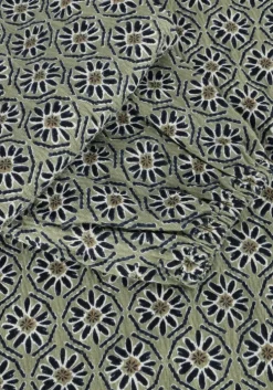 groene daily7 tops & t-shirts t-shirt longsleeve flower rib