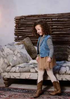 groene daily7 tops & t-shirts t-shirt longsleeve flower rib