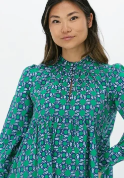 groene dea kudibal mini jurk kindra ns (co) - dress with balloon sleeves