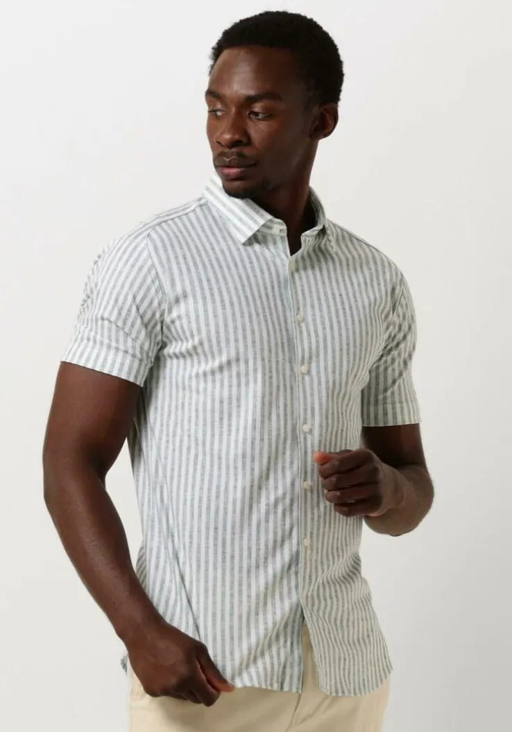 groene desoto casual overhemd desoto kent 1/2