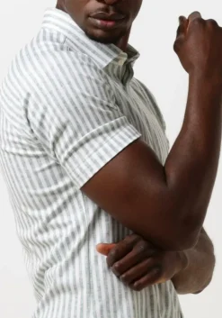 groene desoto casual overhemd desoto kent 1/2