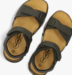 groene develab platte sandalen 48493