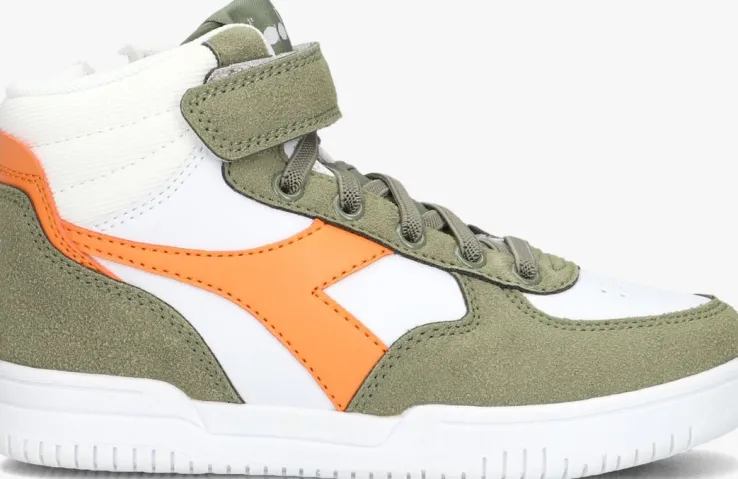 groene diadora hoge sneakers raptor mid dusty ps