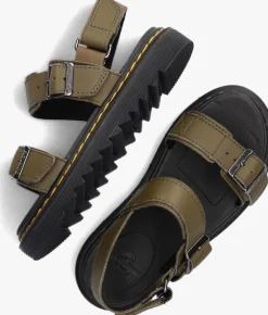 groene dr martens sandalen kyle k
