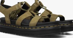 groene dr martens sandalen nartilla