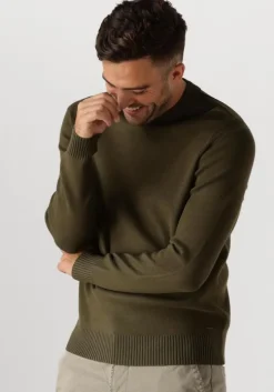 groene dstrezzed trui fell mock neck