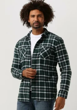 groene edwin overshirt labour shirt ls heavy flannel brushed