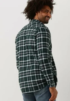 groene edwin overshirt labour shirt ls heavy flannel brushed