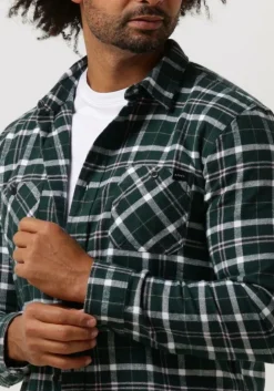 groene edwin overshirt labour shirt ls heavy flannel brushed