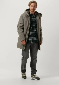 groene edwin overshirt labour shirt ls heavy flannel brushed