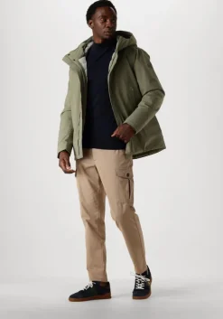 groene elvine gewatteerde jas vhinner