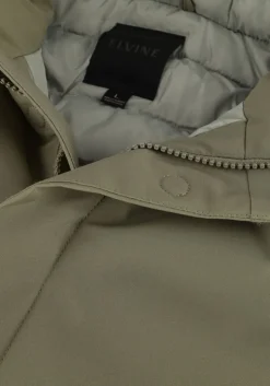 groene elvine gewatteerde jas vhinner