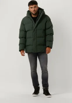 groene elvine gewatteerde jas bror