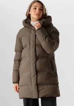 groene elvine gewatteerde jas vesper