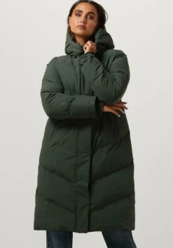 groene elvine gewatteerde jas naemi