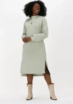 groene esmé studios midi jurk madeline oversized sweatdress