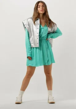 groene est'seven mini jurk est’journee dress bambu